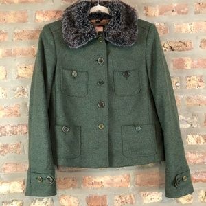 Whistles London Utility Faux Fur Collar